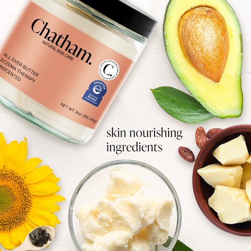 Chatham Natural Skin Care Eczema Relief Cream - Moisturizing All Over Butter for Dry, Itchy Skin | 3oz