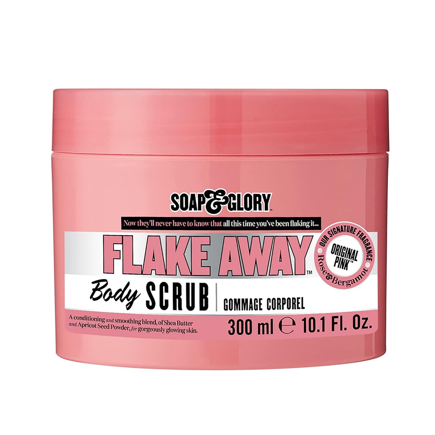 Soap & Glory Original Pink Exfoliating Body Scrub - Dead Skin Remover with Mandarin Extract for Smooth Skin | Rose & Bergamot (6.7 fl oz)