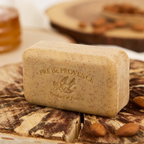 Pre de Provence | Artisanal French Moisturizing Soap Bar - Shea Butter Enriched, Honey Almond, 5.3 Ounce