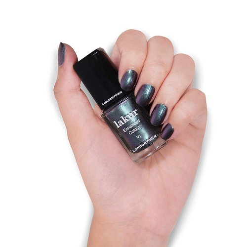 LONDONTOWN Lakur Nail Polish - Long-Lasting, Streak-Free Blue | 21+ Free Non-Toxic Vegan Formula, 0.4 Fl Oz