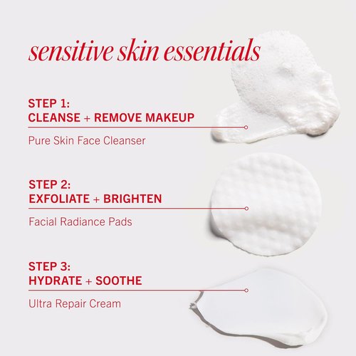 First Aid Beauty Face Faves Kit | Travel-Friendly Skin Care Gift Set with Cleanser, Exfoliating Pads & Repair Cream
