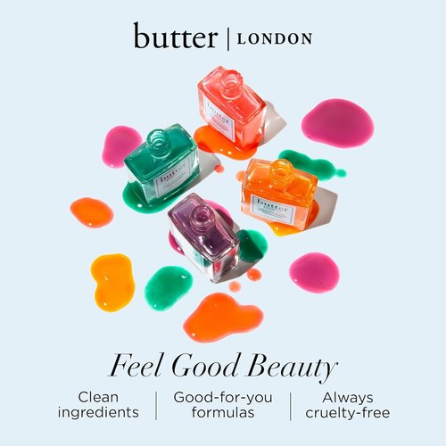 butter LONDON Nail Strengthener - Nourishing Pink Translucent Polish for Damaged Nails | Revitalize & Rejuvenate Nail Beds