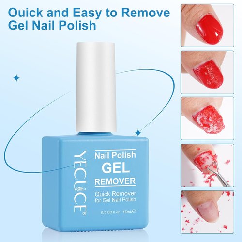 Regine Switzerland Gel Nail Polish Remover - Quick & Easy Foil-Free Formula | 15ml