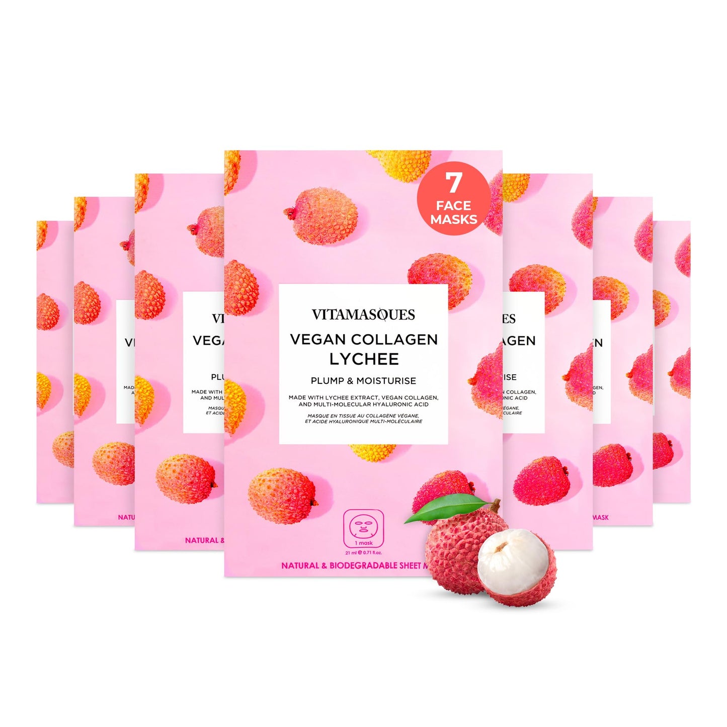 Vitamasques Probiotic Blackberry Face Sheet Mask Facial Mask Rebalances & Repairs Skin with Multi Molecular Hyaluronic Acid - Natural & Biodegradable - Mothers Day Gifts for Mom, Gift for Wife
