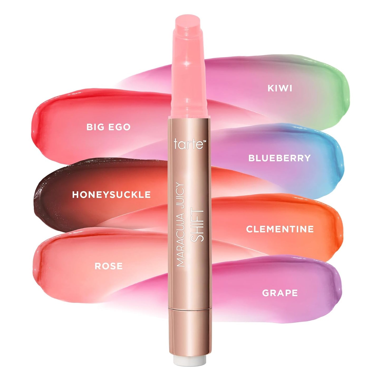 Tarte Maracuja Juicy Lip & Cheek Shift - pH-Powered Stain & Gloss Balm with Hyaluronic Acid for Smooth, Moisturized Lips & Cheeks | Vegan & Cruelty-Free