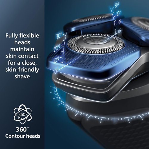 Philips Norelco Shaver 7200 - Rechargeable Wet & Dry Electric Shaver with SenseIQ Technology | S7887/82