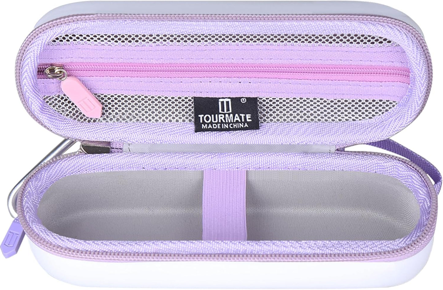 Tourmate Hard Storage Case for Philips Beauty Shaver - Travel Case for Series 6000 | White & Purple