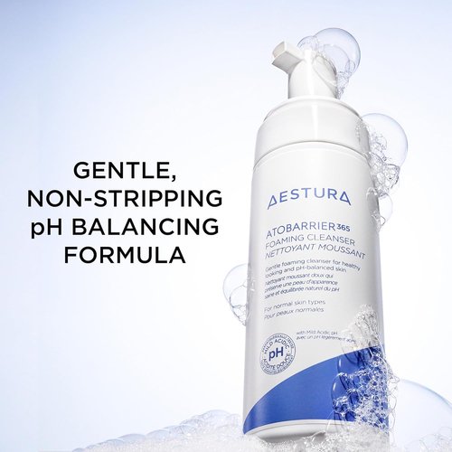 AESTURA ATOBARRIER365 Gentle pH-Balanced Foaming Cleanser - Hydrating Ceramide Formula for Dry Skin | 150ML / 5.07 oz.