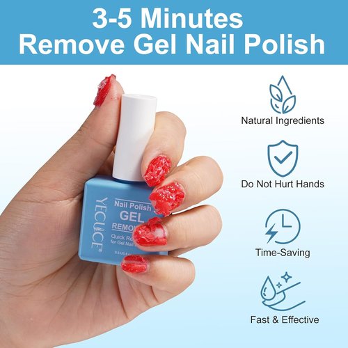 Regine Switzerland Gel Nail Polish Remover - Quick & Easy Foil-Free Formula | 15ml