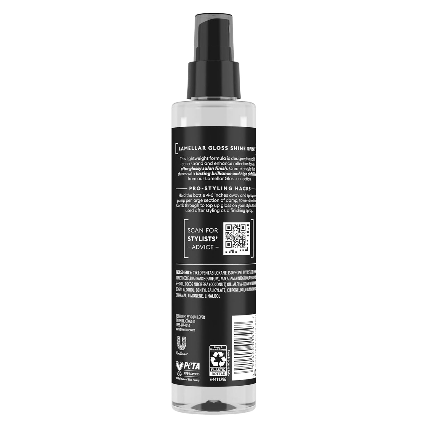 TRESemmé Lamellar Spray Gloss - Ultra Shine & Lasting Brilliance, 6.1 Fl Oz | Hair Care Essential