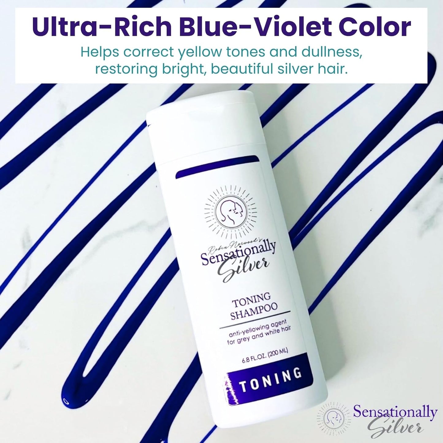 Skiennix Silver Shampoo - Toning Purple Shampoo for Gray & White Hair | Unisex Formula