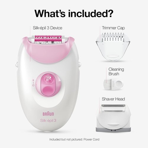Braun Silk-epil 3 3-270 Epilator - Women's Hair Removal Device with Shaver & Trimmer Functionality