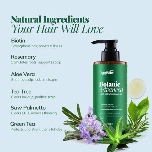 Regine Switzerland Hair Growth Shampoo - Rosemary & Biotin Formula for Thickening, 12.8 Fl Oz