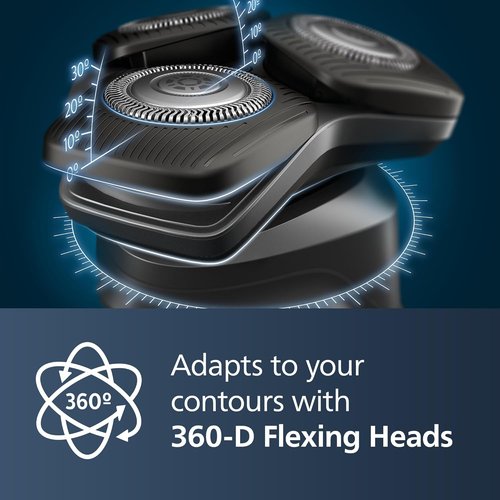 Philips Shaver Series 5000 - Wet & Dry Electric Shaver with Charging Stand | Model S5898/25