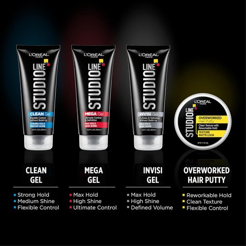 L'Oreal Paris Studio Line Overworked Hair Putty - Flexible Hold & Texture, 1.7 oz.