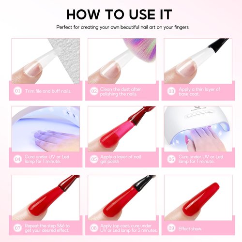 PEACECOLOR Gel Nail Polish Kit with U V light and Drill - 39Pcs Gel Nail Kit 22 Colors All Season Gel Polish Set with Base Matte Glossy Glitter Top Coat Soak Off Manicure Set Women Teens Girl Gifts