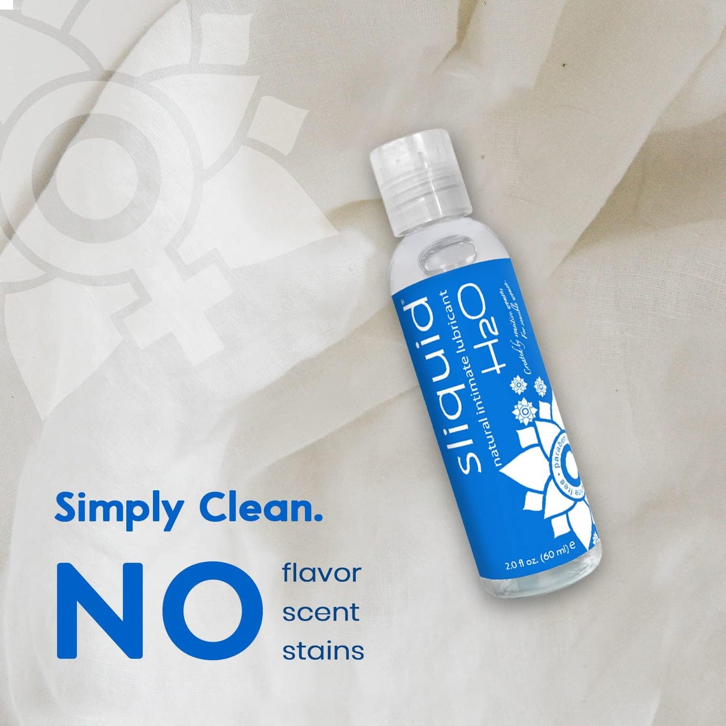 Sliquid H2O Water-Based Lubricant - Natural, Glycerin-Free Personal Lube (2 Oz) | Clear & Unscented