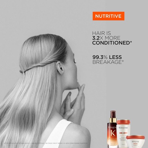 Kerastase Nutritive 8H Magic Night Serum - Nourishing Overnight Treatment for Dry Hair, Enhances Shine & Reduces Frizz