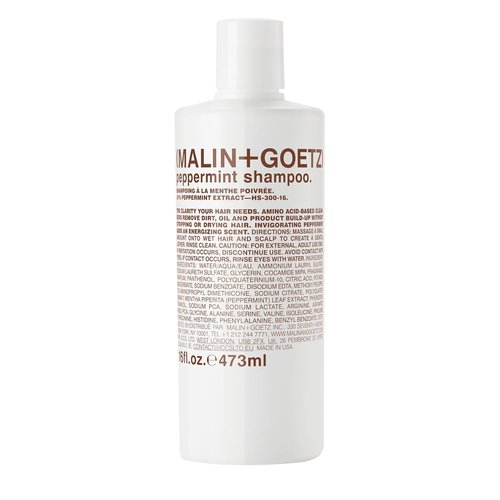 MALIN+GOETZ Shampoo - Hydrating Basil & Clarifying Peppermint Formula | Daily Amino Acid Cleanser for All Hair Types | Vegan & Sulfate-Free