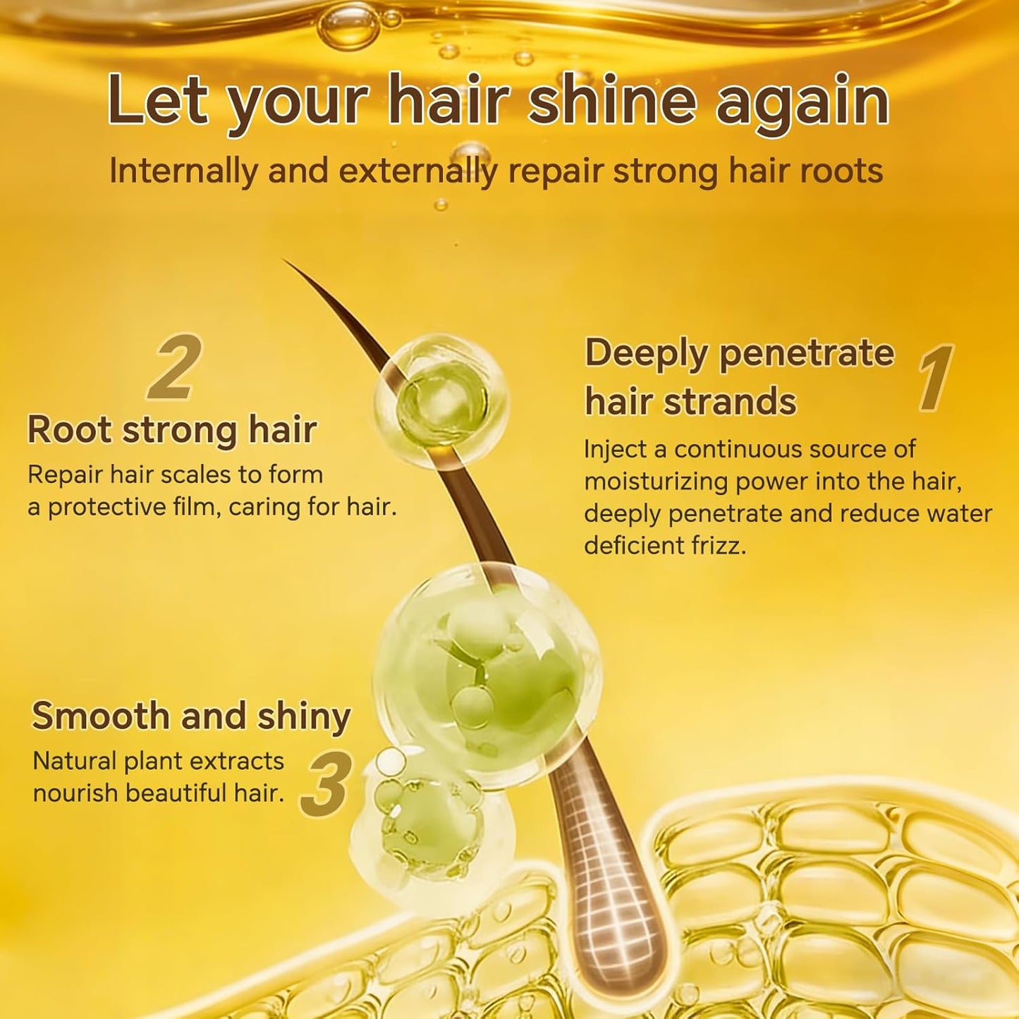 Skiennix Luxury Moroccan Hair Oil - Hydrating Treatment for Dry, Frizzy Hair & Split Ends (100ml)