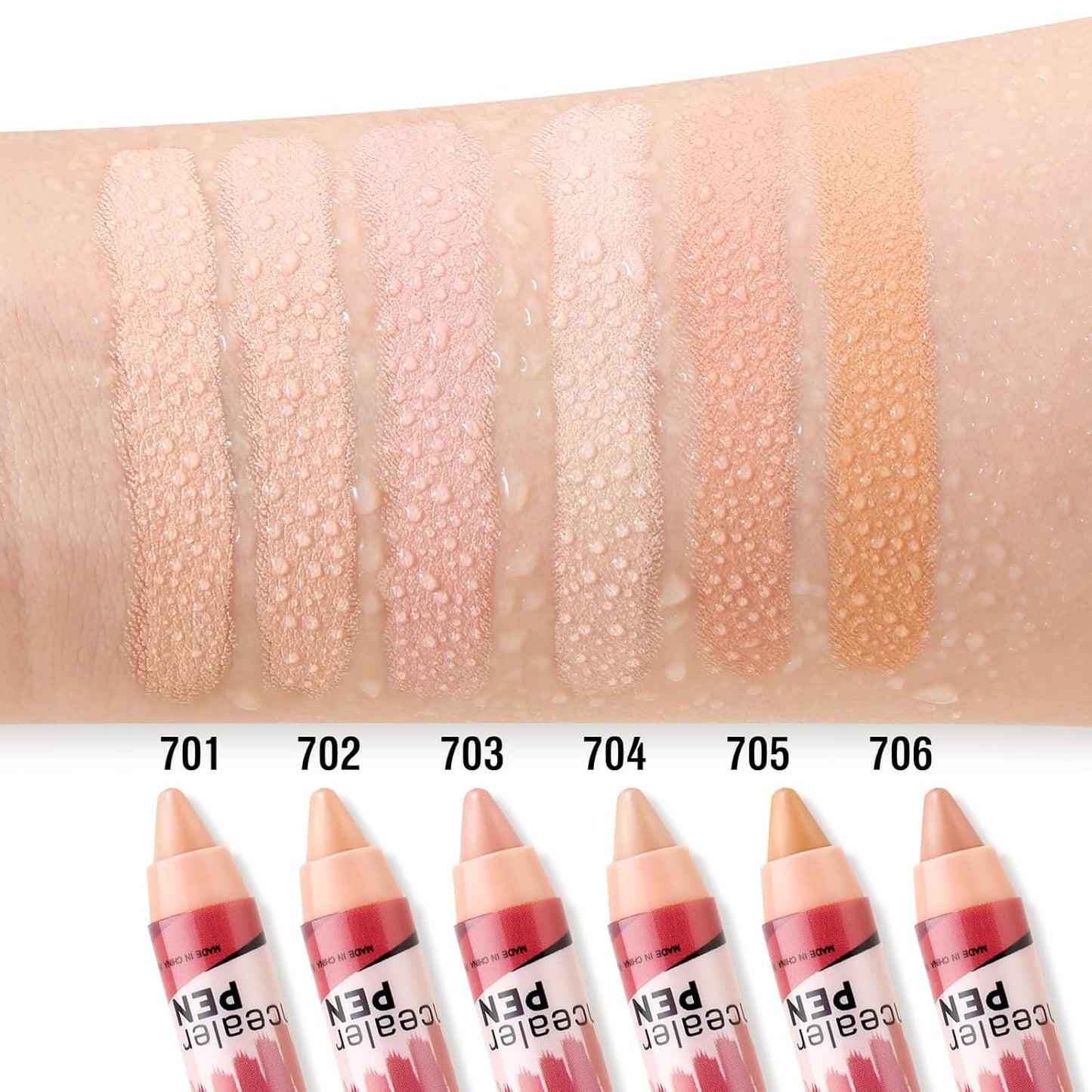 Boobeen Concealer Pencils - Multi-Use Creamy Matte Highlighter Sticks for Full Coverage | 3 Pcs Set