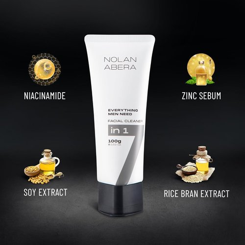 ABERA Nolan Daily Facial Cleanser for Men - Niacinamide & Zinc Oil Control | Refreshing 3.53 oz Face Wash