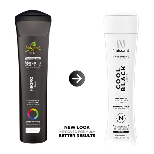 Naissant Cool Black Hair Toning Mask - Ultra High-Purity Pigments | Neutralizes Red & Orange Undertones | 10.1 Fl. Oz