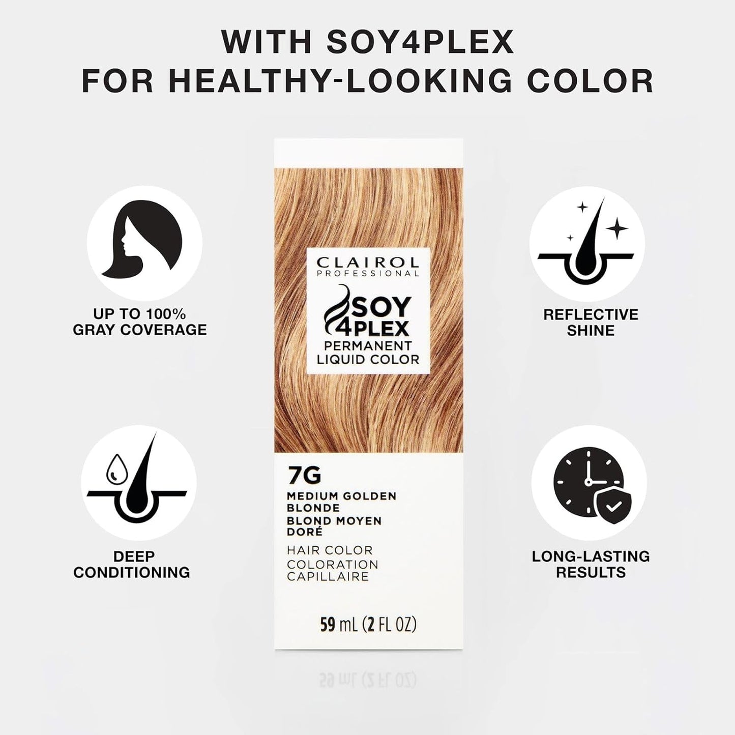 Clairol Professional Permanent Liquicolor | Light to Medium Brown Hair Color with 100% Gray Coverage