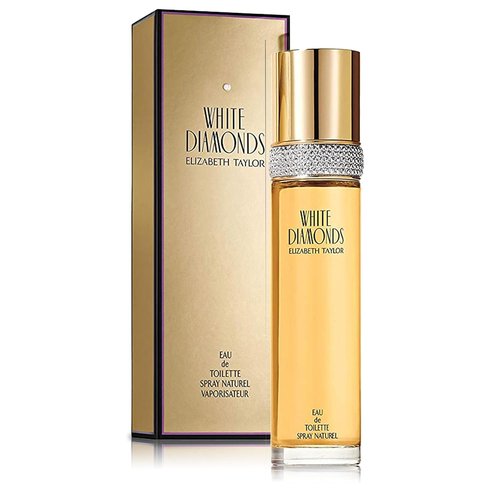 Elizabeth Taylor White Diamonds Women's Perfume - Long-Lasting Floral Eau de Toilette EDT Spray, 3.3 fl oz