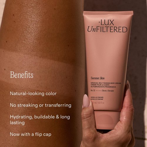 Lux Unfiltered N°32 Gradual Self Tanner - Hydrating Lotion with Shea Butter & Squalane | Non-Sticky, Natural-Looking Rosewood