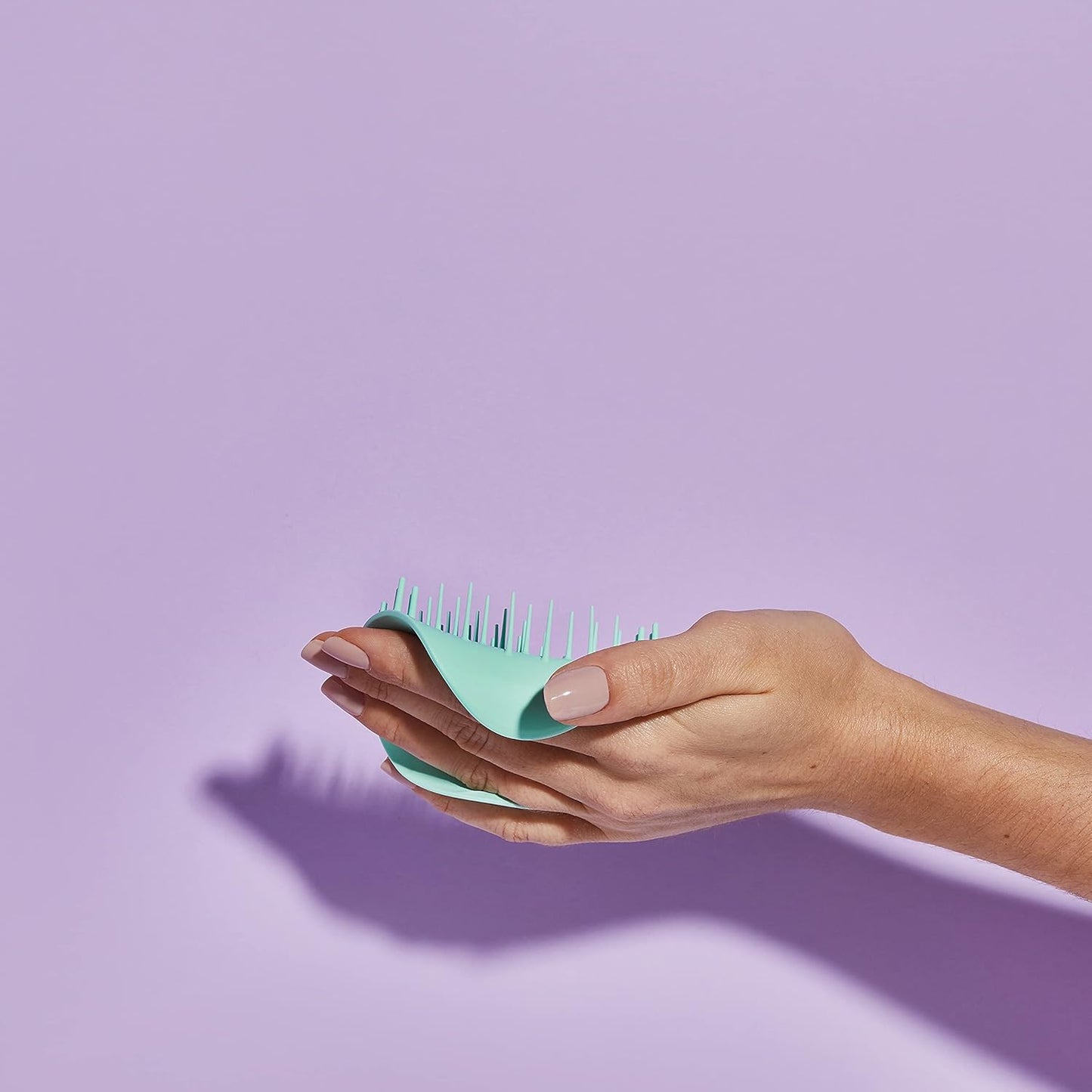 Tangle Teezer Ultimate Detangler Hairbrush - Exfoliate & Detangle 3C to 4C Curly Hair | Purple & Mint