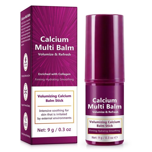 Calcium Multi Balm Stick - Korean Collagen Moisturizing Cream for Wrinkle Reduction & Firming | All-in-One Face, Eye & Neck Care, 9g