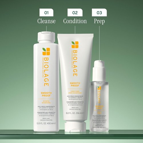 Biolage Smooth Proof Serum - Frizz Control Hair Serum with Camellia Oil & Glycerin for Hydrated, Smooth Hair