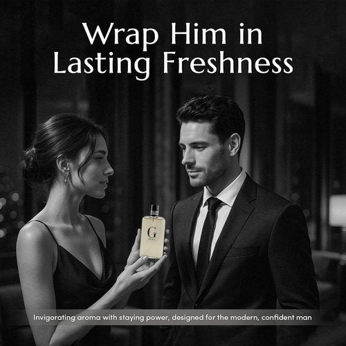 PB ParfumsBelcam Black Eau De Toilette Spray for Men - 100 mL Long-Lasting Fresh Aquatic & Spicy Scent