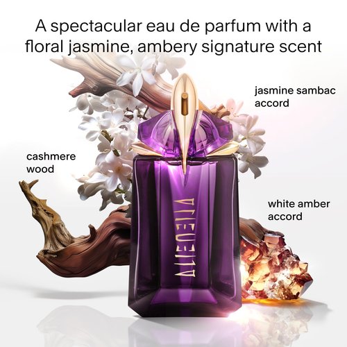 MUGLER Alien Eau de Parfum - Women's Floral & Woody Fragrance - Jasmine, Wood, Amber Notes
