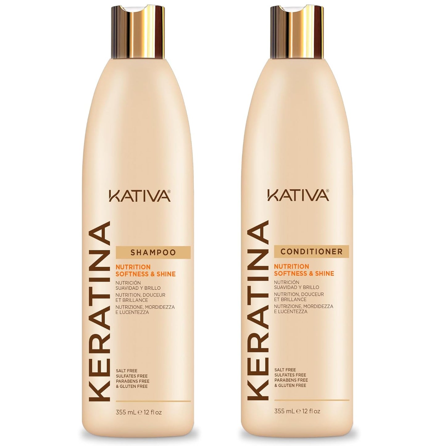 Skiennix Keratin Shampoo & Conditioner Set - Nourishing, Sulfate-Free Formula for Softness & Shine