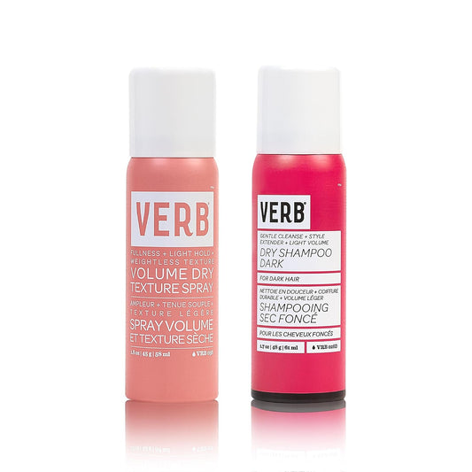 VERB Dry Shampoo Dark - Refreshing Spray for Dark Tones | Absorbs Oils & Extends Styles - Vegan Formula