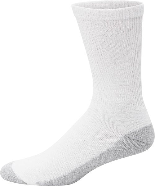 Hanes Men's Double Tough Socks - Moisture-Wicking Crew & Ankle Socks | Black & White Multi-Pack