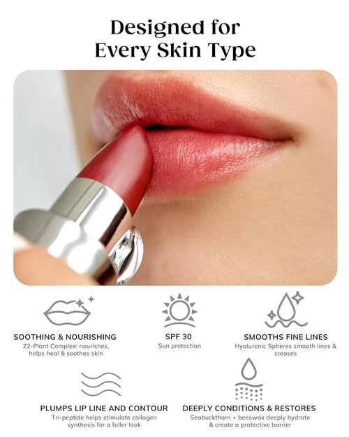 KAPLAN MD Perfect Pout Lipstick - Revitalizing Treatment with SPF 30 Sunscreen | 0.11 oz