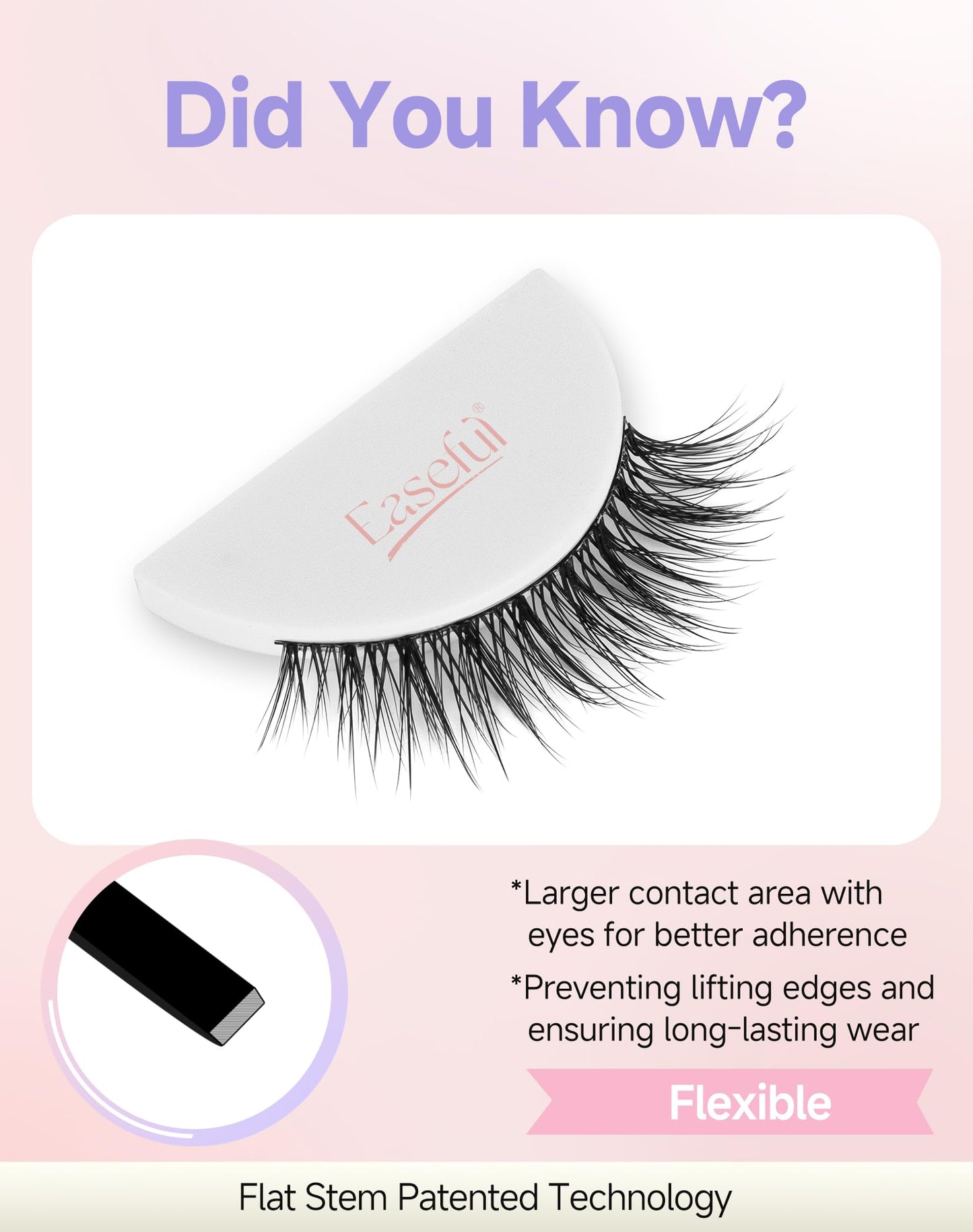 Easeful Natural Wispy Lashes False Eyelashes Strip Lashes Nature02