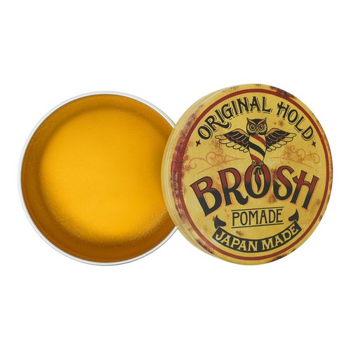 BROSH Original Pomade - Strong Hold & Classic Shine Hair Styling Cream for Men | 1.4 Oz Travel Size