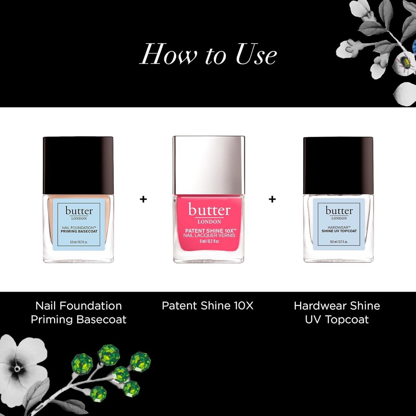 butter LONDON Nail Lacquer - Gel-Like Finish, Chip-Resistant & Strengthening - Vegan & Cruelty-Free