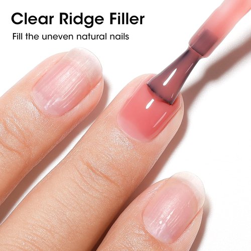 GELLEN 4-In-1 Nail Concealer Base Coat - Dusty Rose Pink, Quick Dry, Hema-Free, Non-Toxic Formula