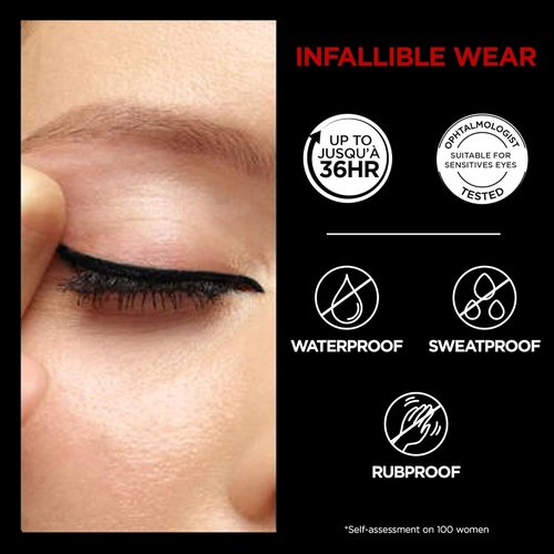 L'Oreal Paris Infallible Grip Gel Eyeliner Pencil - Waterproof, Smudge-Resistant, 36HR Wear | Brown Denim, 0.01 Oz