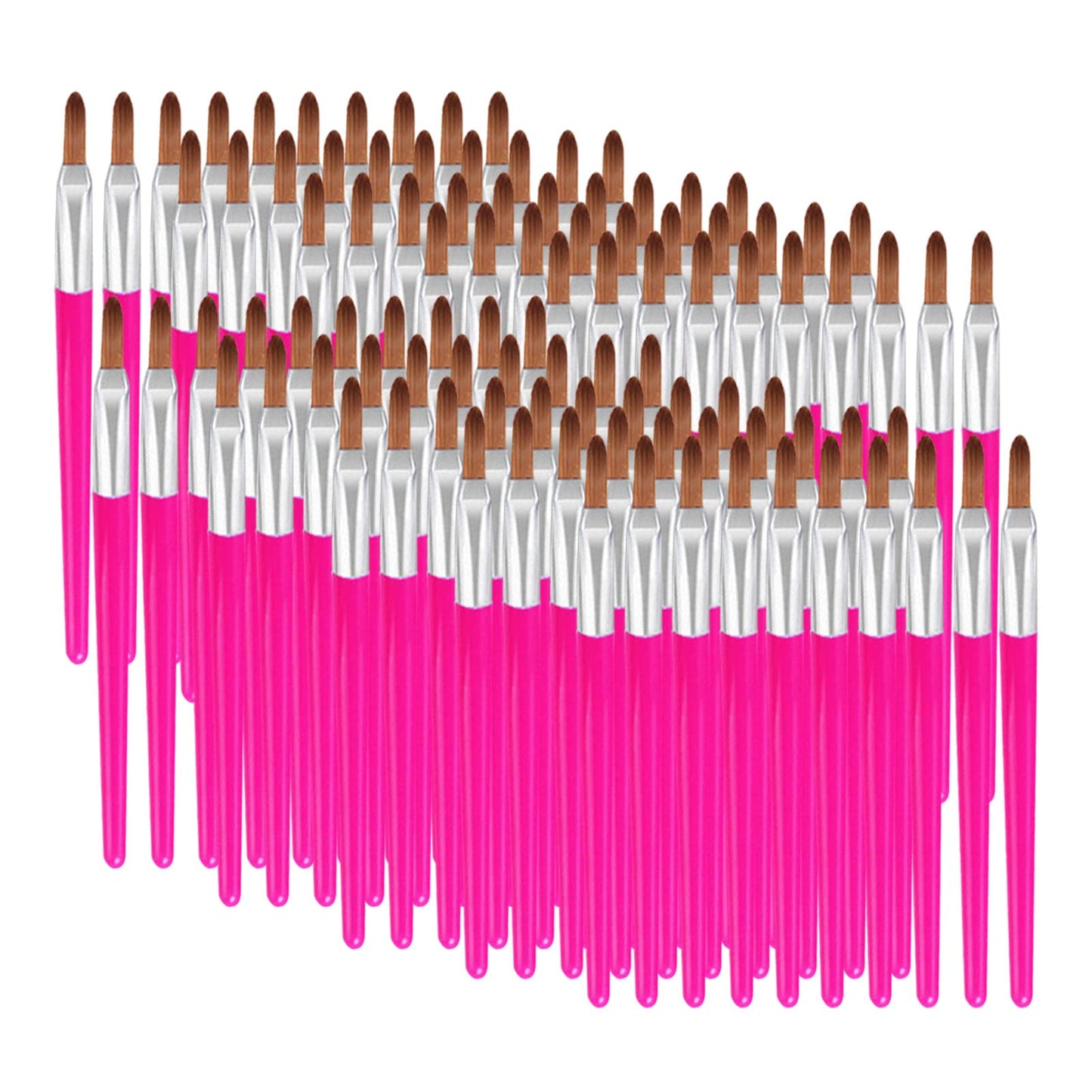 FantasyDay Disposable Makeup Lip Brushes - 100pcs/Set Mini Lip Applicator Eyeshadow Wands, Portable Lip Gloss Brush for Easy Evenly Applying Lip Makeup No Shedding #6