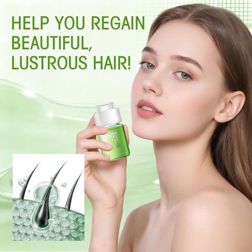 Hair Regrowth System - Fast-Absorbing Serum with Ginseng & Ginger Root for Thicker Hair | Unisex Treatment