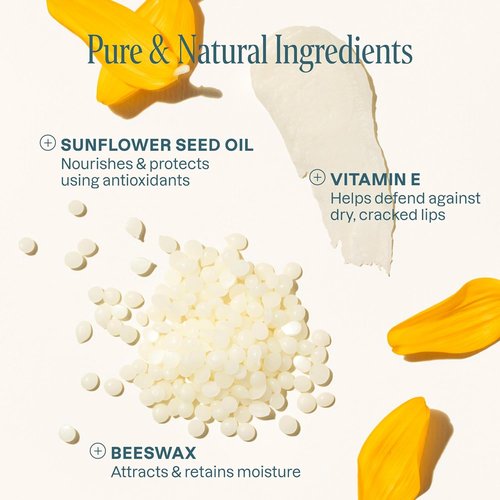 Cliganic Organic Lip Balm Set - 100% Natural Hydrating Moisturizer | 6 Flavors for Dry Cracked Lips