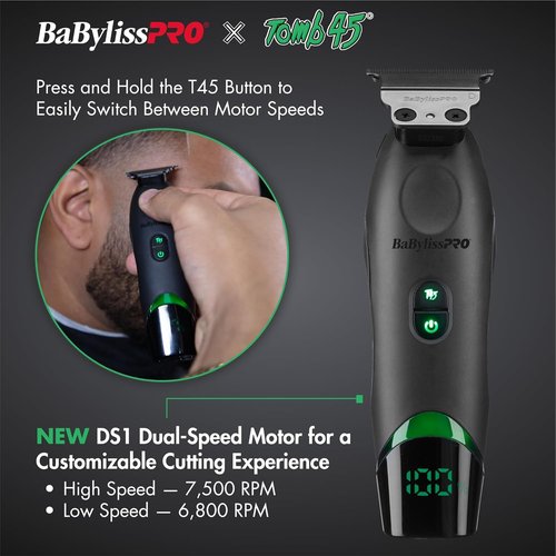 BaBylissPRO Wireless-Charging Hair Trimmer for Men - Precision Cutting & Sleek Design