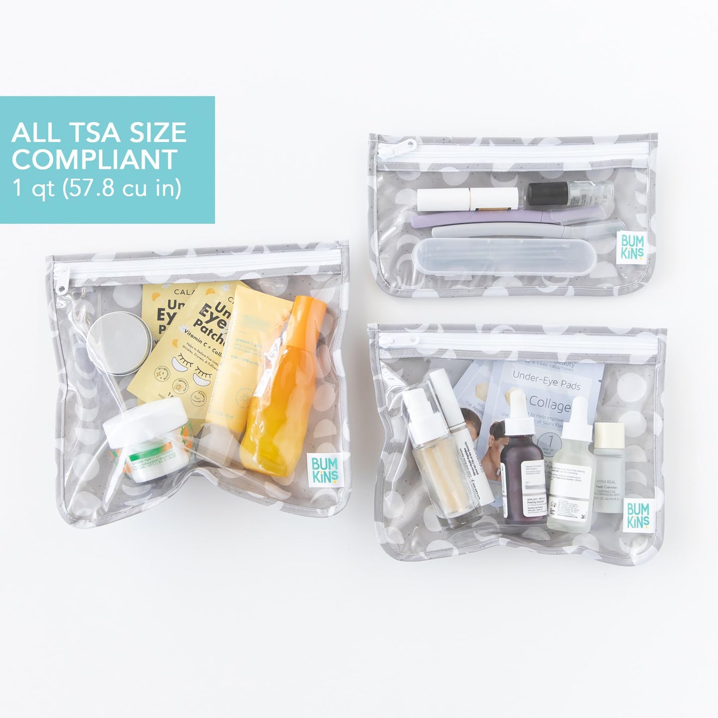 Bumkins, A4 Lunar Gray, 3 Piece Assortment