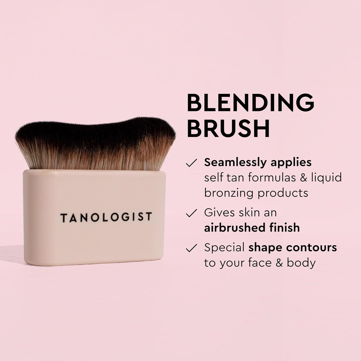 Tanologist Blending Brush - Streak-Free Application for Tanning Mousse & Lotion | Vegan & Cruelty-Free